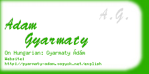 adam gyarmaty business card