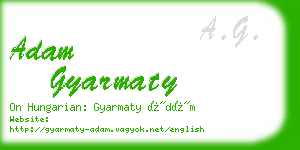 adam gyarmaty business card